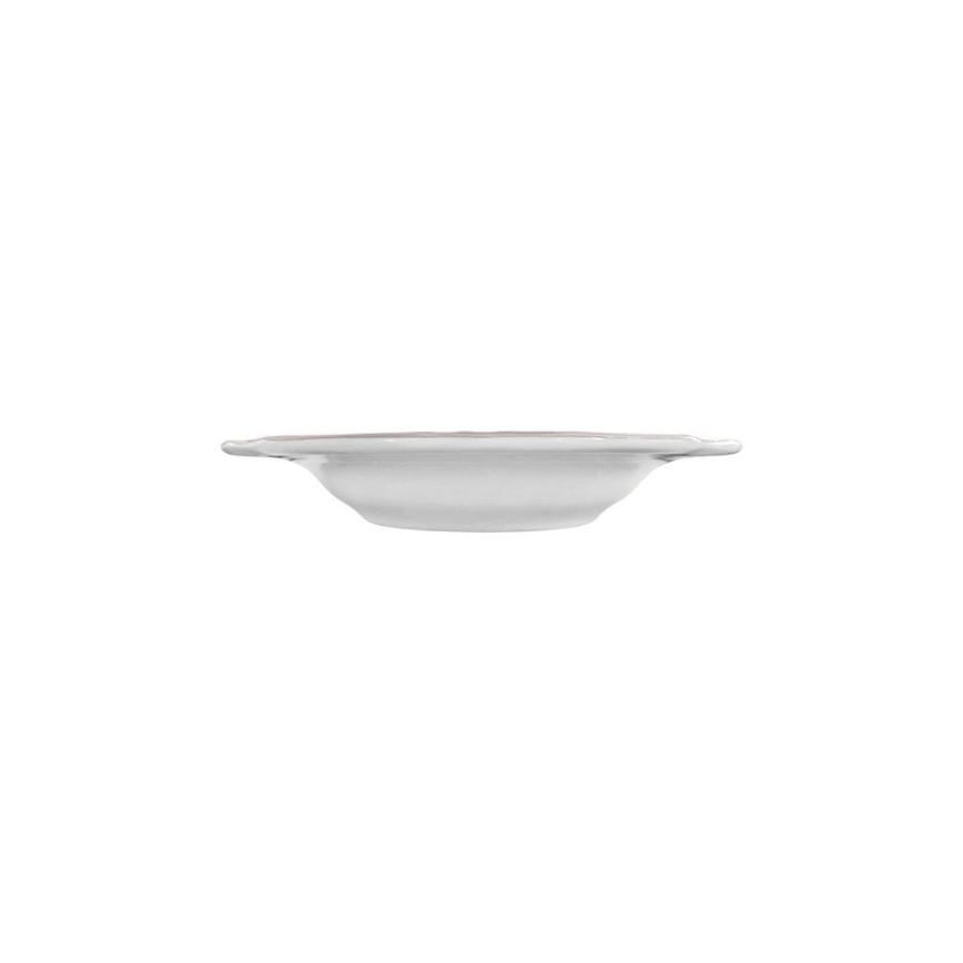 Jídelní sada 53 ks bílá/stříbrná/porcelán