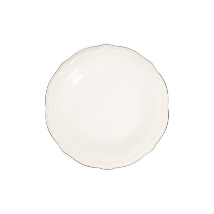 Jídelní sada 53 ks bílá/stříbrná/porcelán