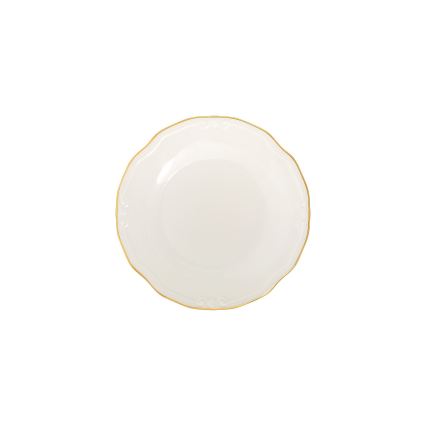 Jídelní sada 53 ks bílá/zlatá/porcelán