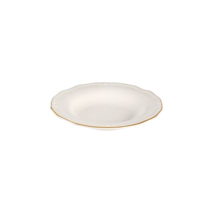 Jídelní sada 53 ks bílá/zlatá/porcelán