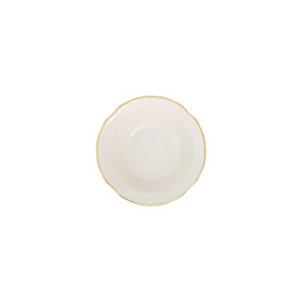 Jídelní sada 53 ks bílá/zlatá/porcelán