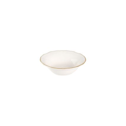 Jídelní sada 53 ks bílá/zlatá/porcelán