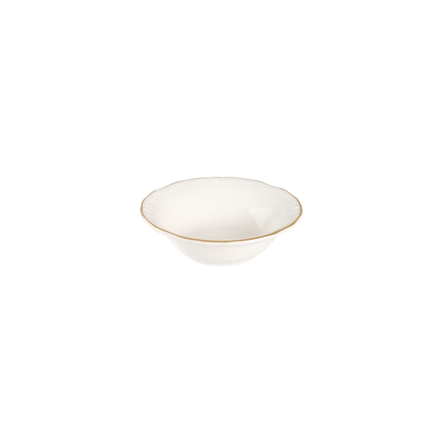 Jídelní sada 53 ks bílá/zlatá/porcelán