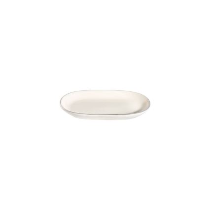 Jídelní sada 53 ks krémová/stříbrná/porcelán
