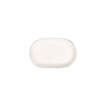 Jídelní sada 53 ks krémová/stříbrná/porcelán