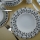 Jídelní sada 62 ks bílá/modrá/černá/porcelán