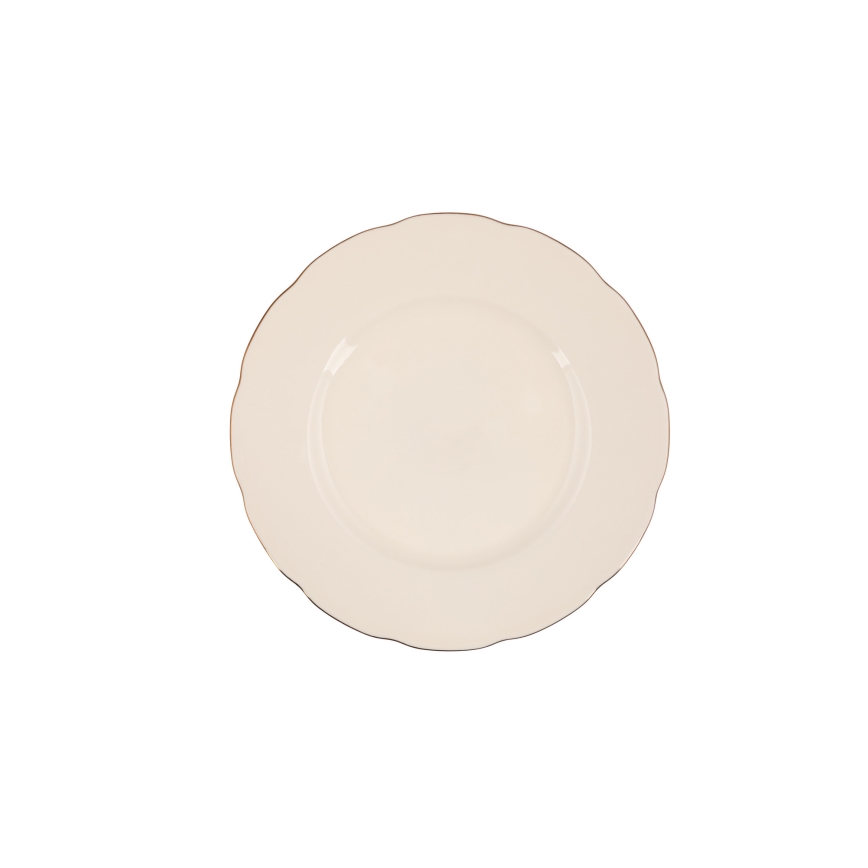 Jídelní sada 83 ks bílá/měděná/porcelán