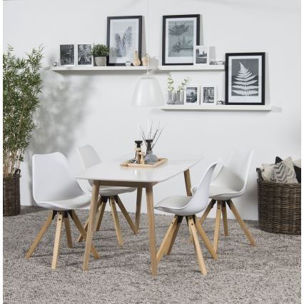 Jídelní stůl BERG 150x80 cm bílá