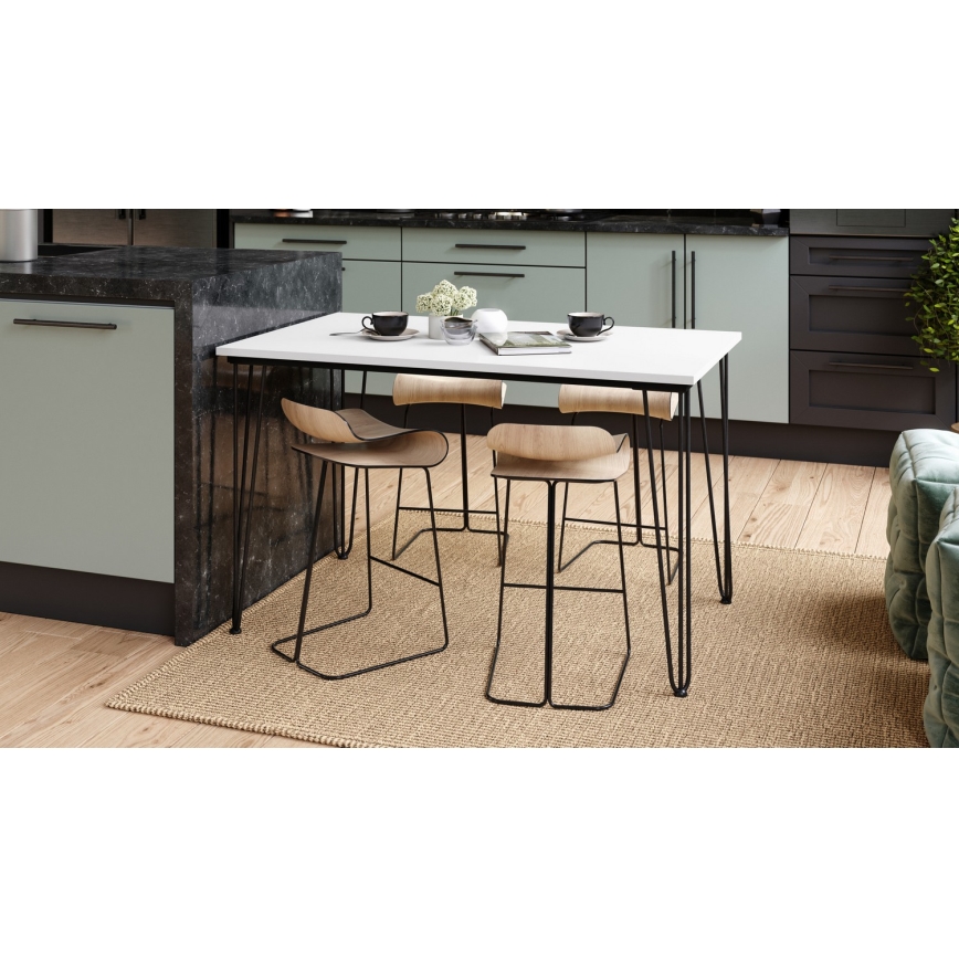 Jídelní stůl HALIJA 120x70 cm bílá