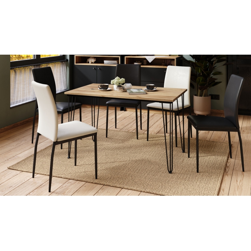 Jídelní stůl HALIJA 120x70 cm dekor dub craft