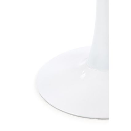 Jídelní stůl PACIS 80 cm dekor bílý mramor/bílá