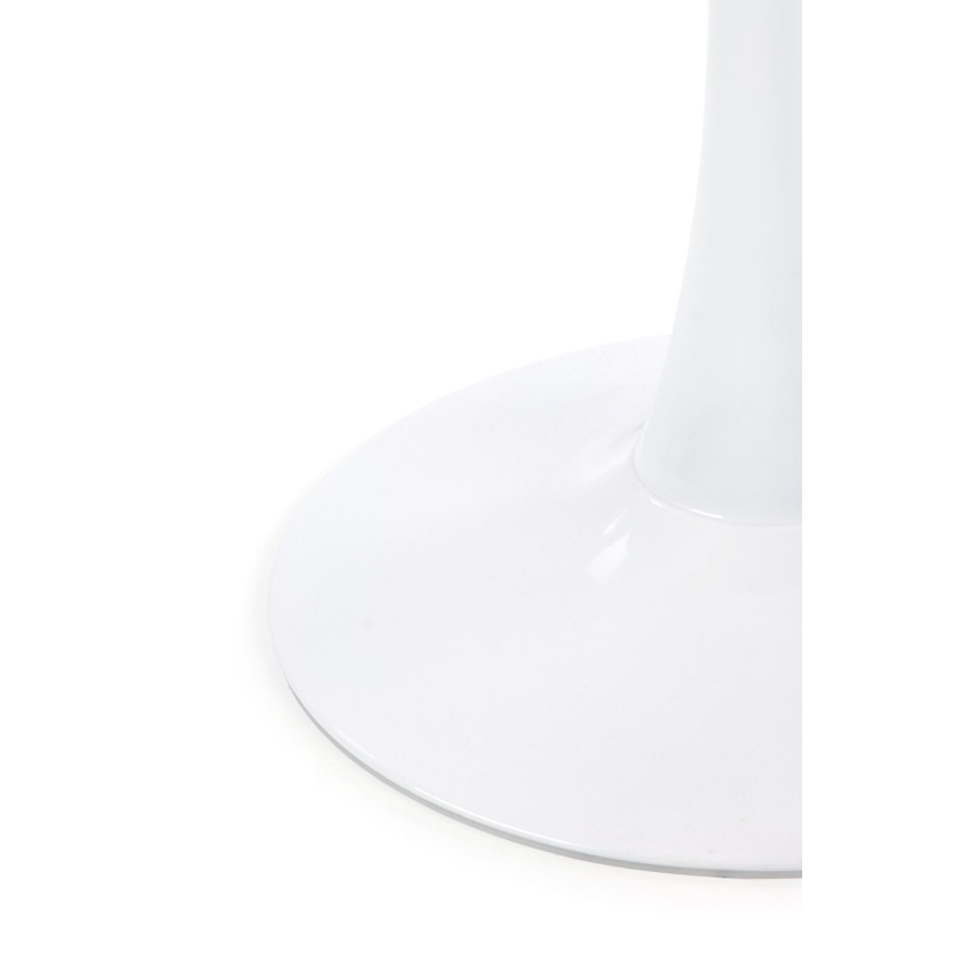 Jídelní stůl PACIS 80 cm dekor bílý mramor/bílá