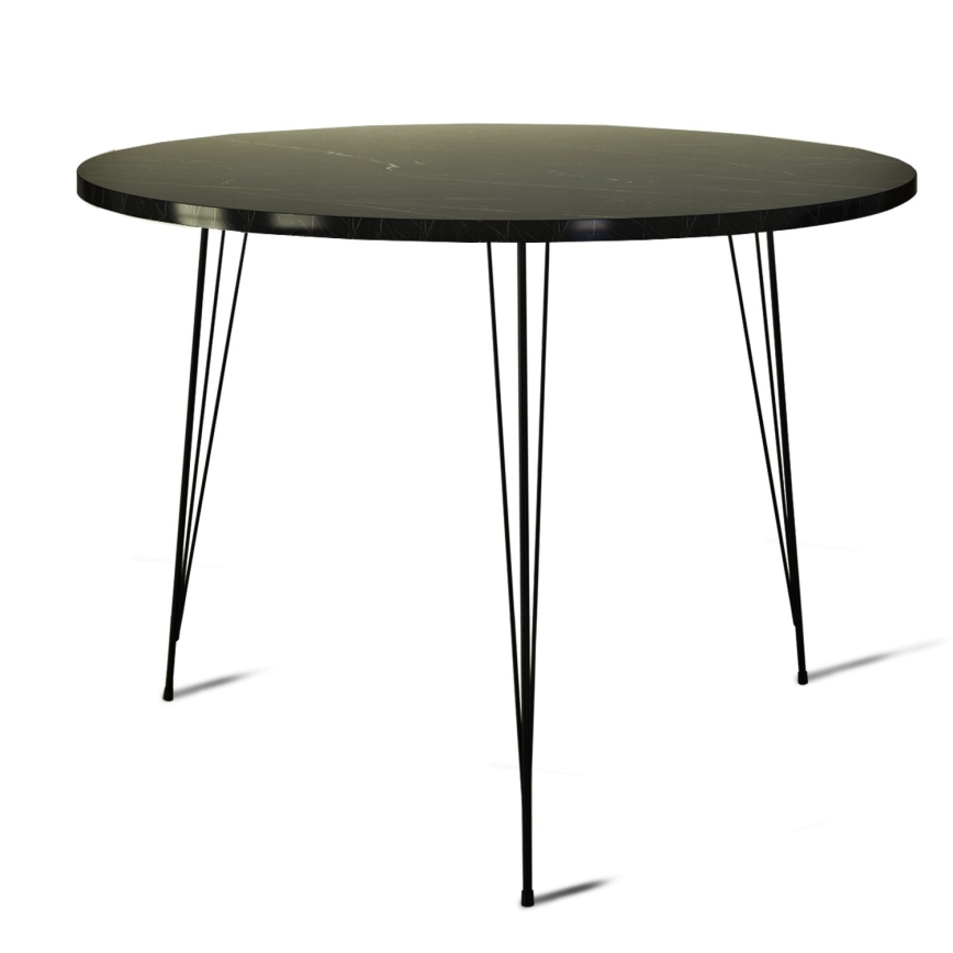 Jídelní stůl SANDALF 90 cm černá