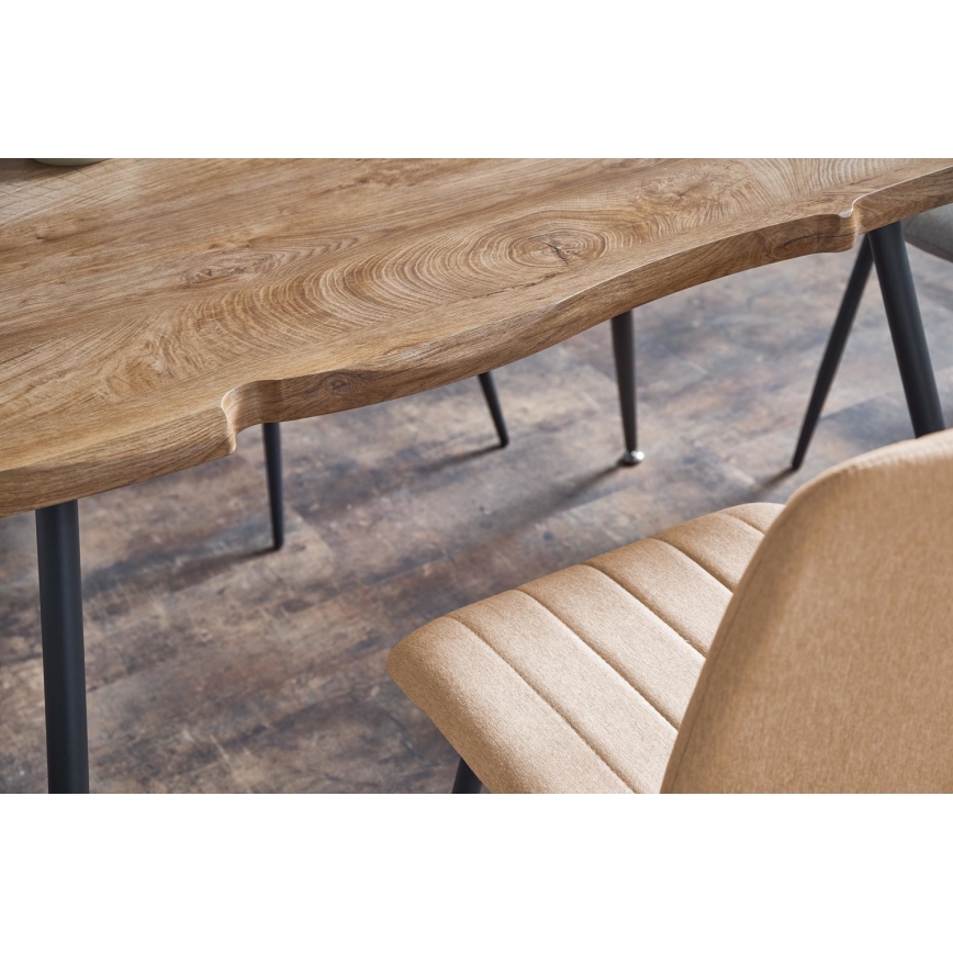 Jídelní stůl SOLACE 120x80 cm dub/černá