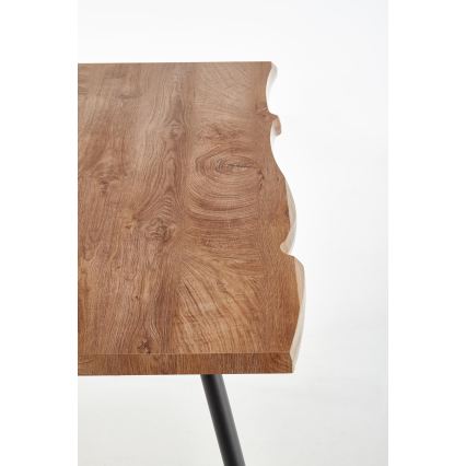 Jídelní stůl SOLACE 120x80 cm dub/černá