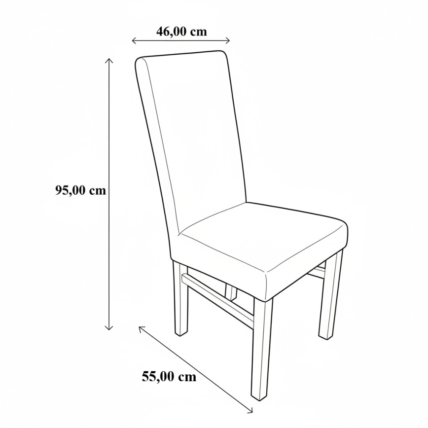 Jídelní židle ALISON hnědá/buk