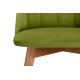 Jídelní židle BAKERI 86x48 cm světle zelená/světlý dub