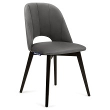 Jídelní židle BOVIO 86x48 cm šedá/buk
