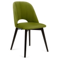 Jídelní židle BOVIO 86x48 cm světle zelená/buk