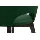 Jídelní židle BOVIO 86x48 cm tmavě zelená/buk