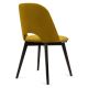 Jídelní židle BOVIO 86x48 cm žlutá/buk