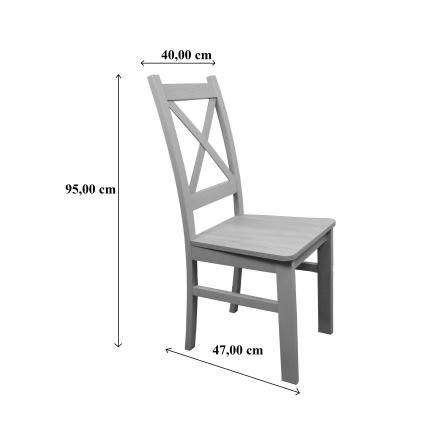Jídelní židle NATE dub sonoma/tmavě hnědá