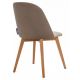 Jídelní židle RIFO 86x48 cm béžová/světlý dub