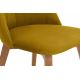 Jídelní židle RIFO 86x48 cm žlutá/světlý dub