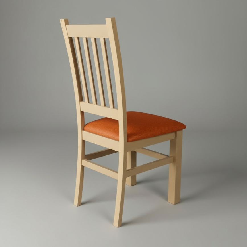 Jídelní židle SIMON dub/oranžová