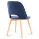 Jídelní židle TINO 86x48 cm tmavě modrá/světlý dub