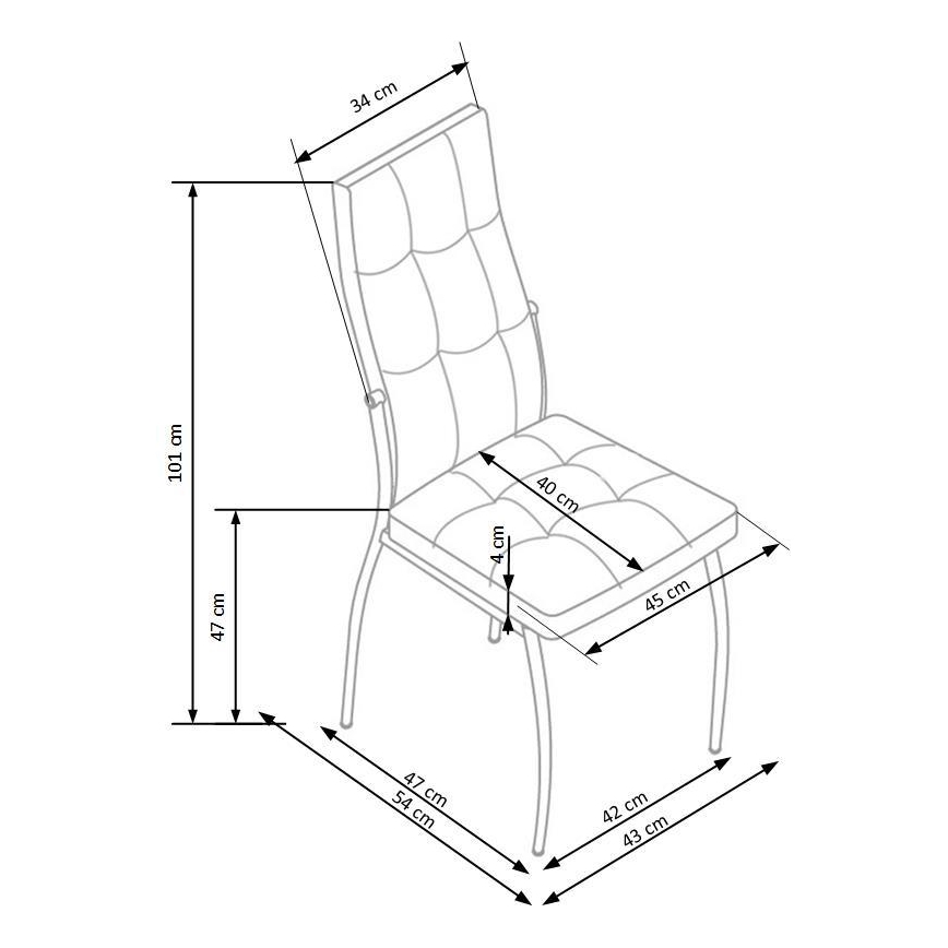 Jídelní židle WARMIS 1 ks bílá