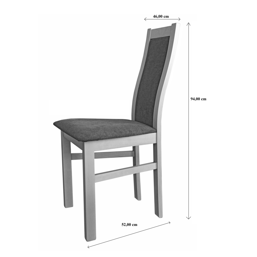 Jídelní židle ZOE buk/tmavě hnědá