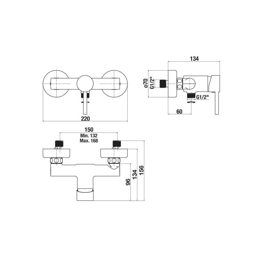 JIKA H3312F77164001 - Sprchová baterie MIO matná černá