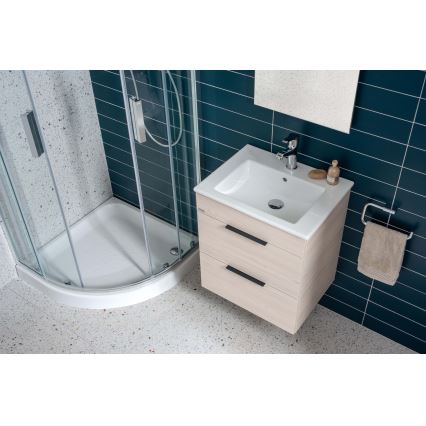 JIKA H4536021765141 - Koupelnová skříňka s umyvadlem CUBE 60,7x65 cm jasan