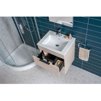 JIKA H4536021765141 - Koupelnová skříňka s umyvadlem CUBE 60,7x65 cm jasan