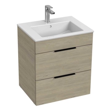 JIKA H4536121765141 - Koupelnová skříňka s umyvadlem CUBE 60,7x55 cm jasan