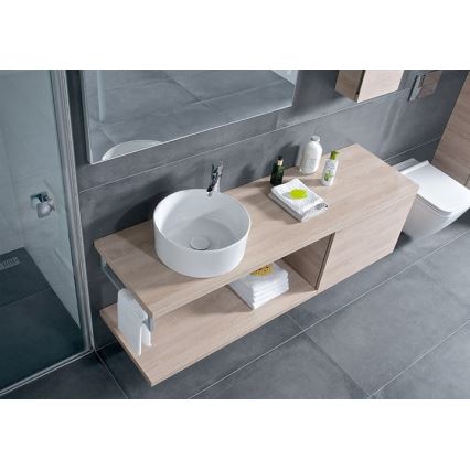 JIKA H8184200001121 - Umyvadlo na desku CUBITO pr. 40 cm keramika/bílá