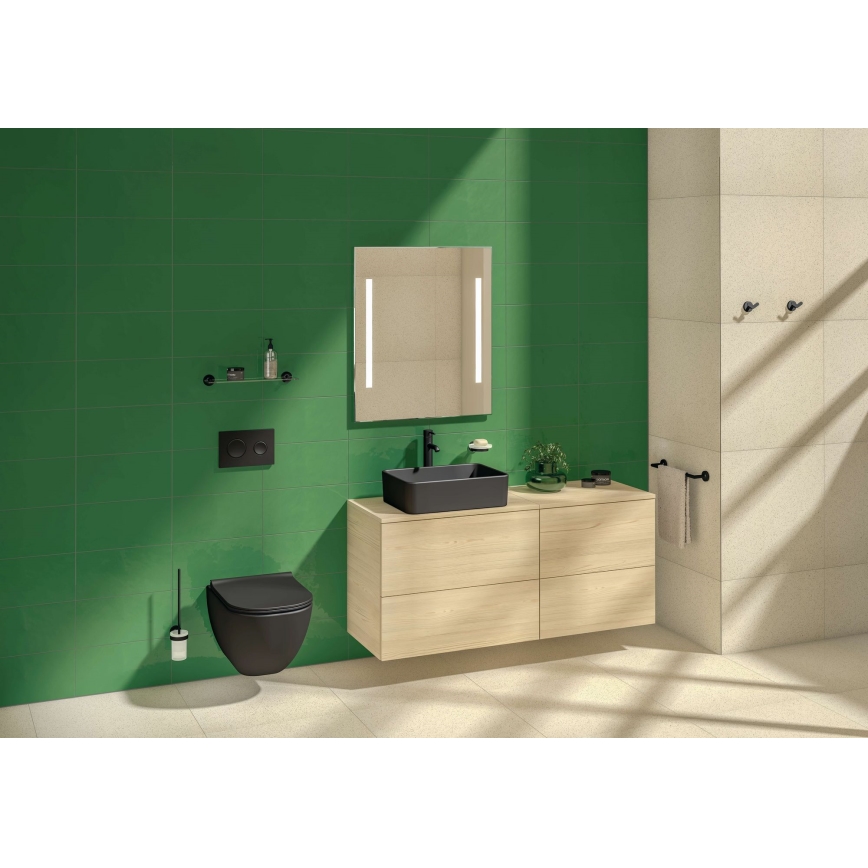 JIKA H8184237161121 - Umyvadlo na desku CUBITO 50x35 cm keramika/matná černá