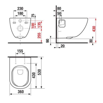 JIKA H8207160000001 - Závěsné WC MIO keramika/bílá