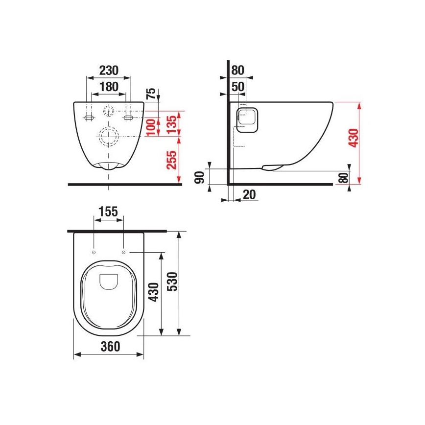 JIKA H8207160000001 - Závěsné WC MIO keramika/bílá