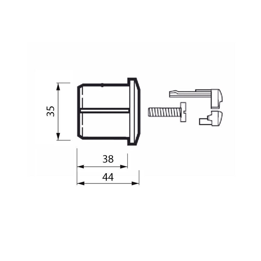 JIKA H8913630000001 - Splachovací tlačítko DUAL LYRA/DEEP lesklý chrom