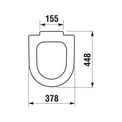 JIKA H8932823000631 - Záchodové prkénko DEEP duroplast/bílá