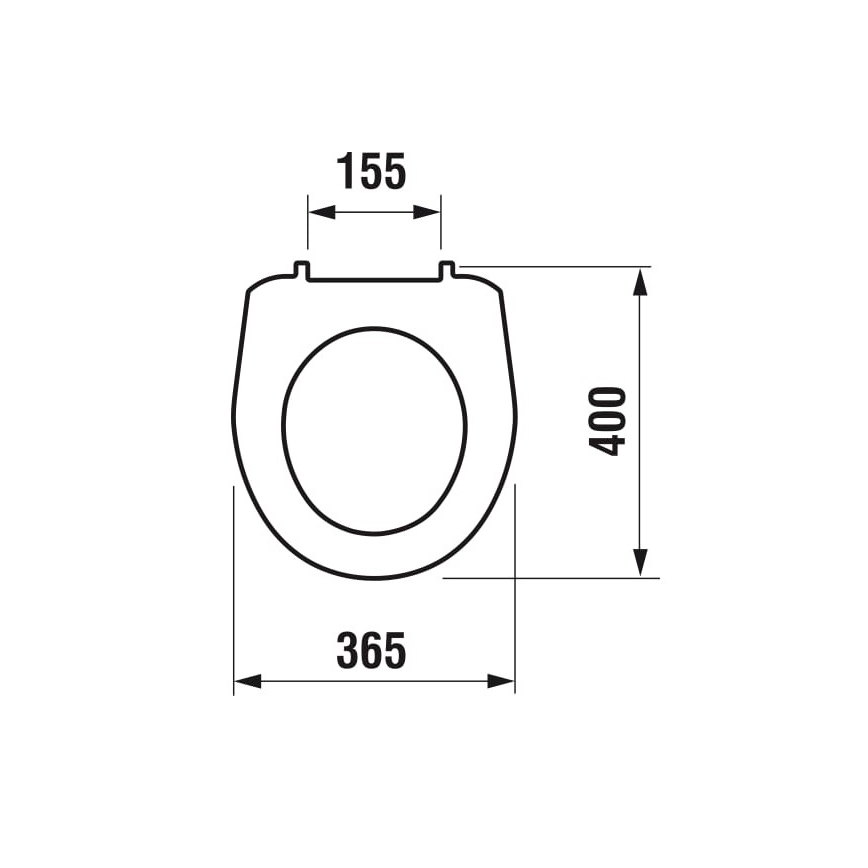 JIKA H8933830000001 - Záchodové prkénko LYRA termoplast/bílá