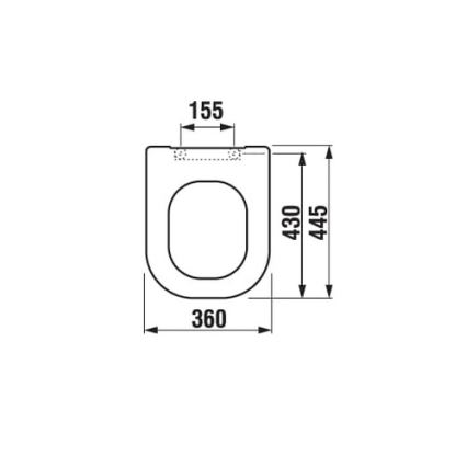 JIKA H8936113000631 - Záchodové prkénko SoftClose DEEP duroplast/bílá
