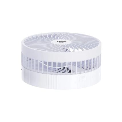 JOHNSON - Nabíjecí stolní ventilátor GIRAFFA 5W/3,7V 1200 mAh pr. 20 cm bílá