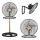 JOHNSON - Stojanový ventilátor 3v1 WOOD 80W/230V pr. 50 cm černá/béžová