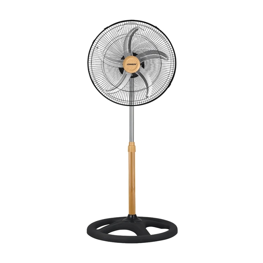 JOHNSON - Stojanový ventilátor 3v1 WOOD 80W/230V pr. 50 cm černá/béžová
