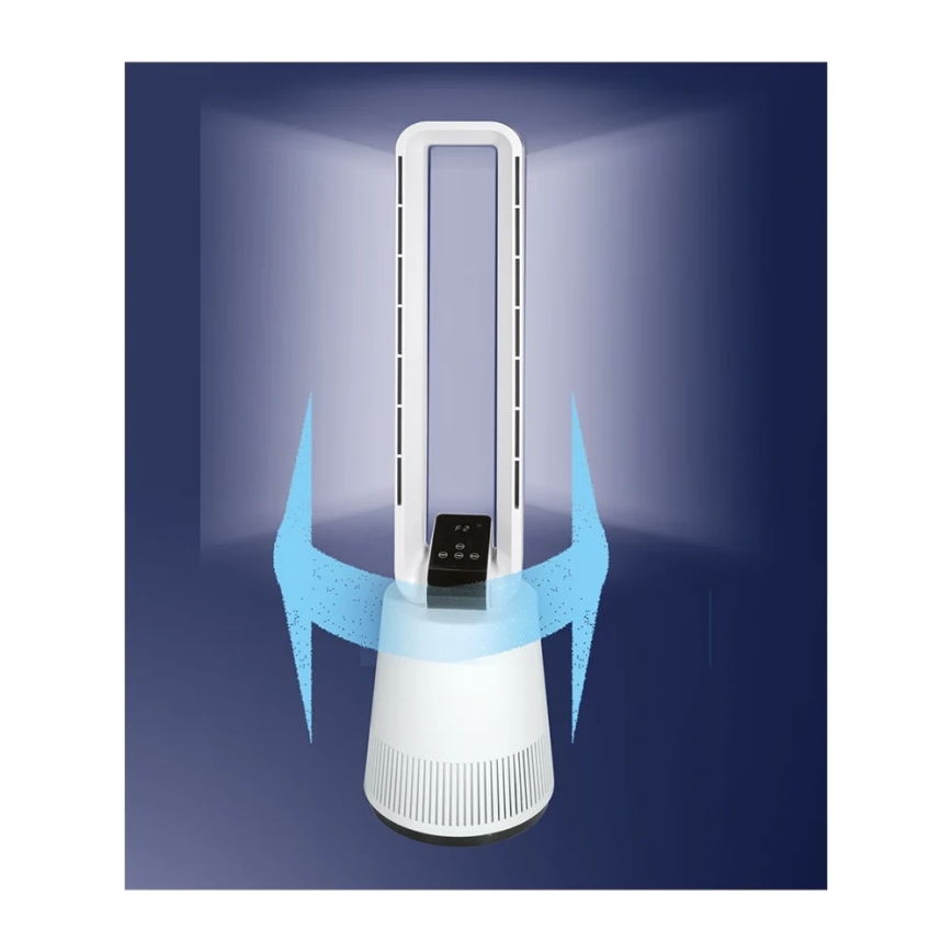 JOHNSON - Ventilátor s čističkou vzduchu a hepa filtrem ARIA PURA 90W/230V bílá + dálkové ovládání