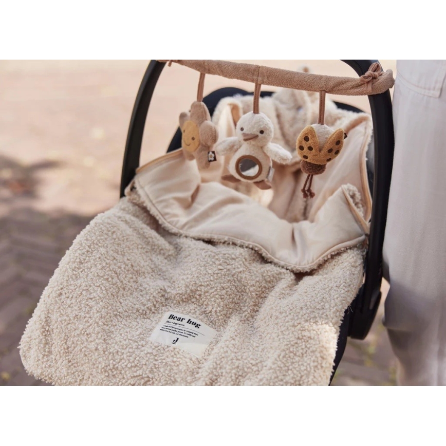 Jollein - Vak do autosedačky BOUCLE 42x82 cm Boucle Naturel