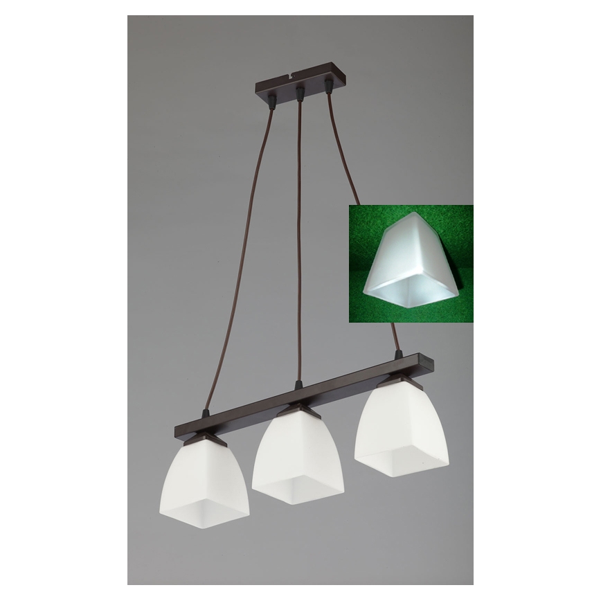 Jupiter 1111 - AB3 - Závěsný lustr ALBA 3xE27/60W/230V